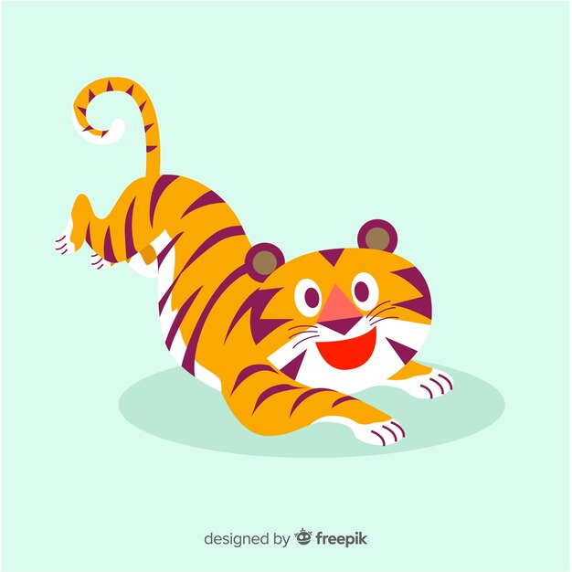 Fondo de tigre adorable