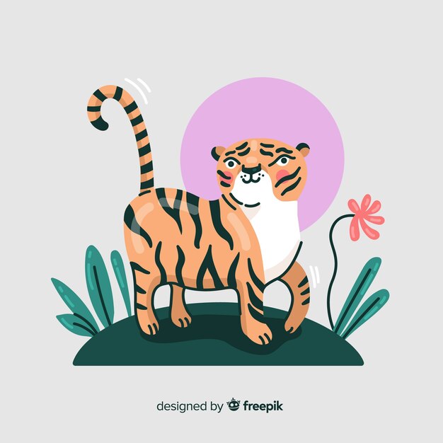 Fondo de tigre adorable
