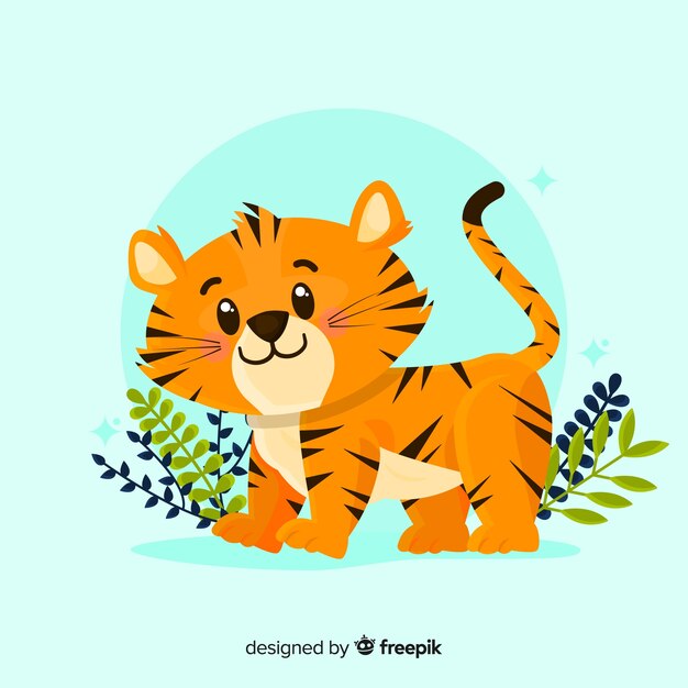 Fondo de tigre adorable