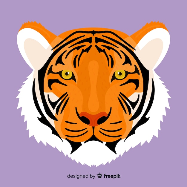 Fondo tigre cara grande