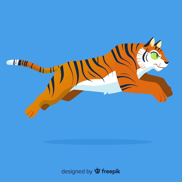 Vector gratuito fondo de tigre