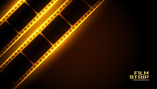 Fondo de tira de película de cine realista para estudio fotográfico