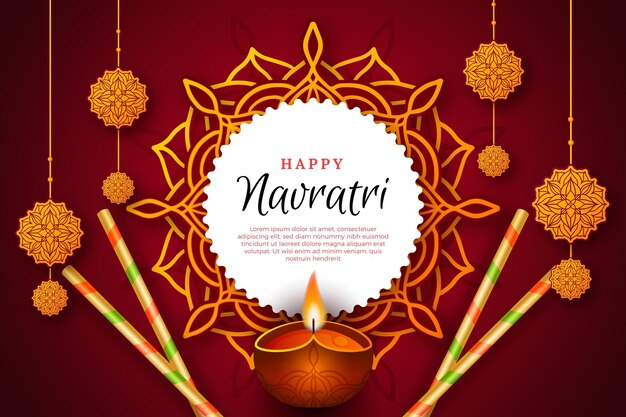 Fondo tradicional realista Navratri