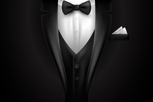 Fondo de traje de lujo realista