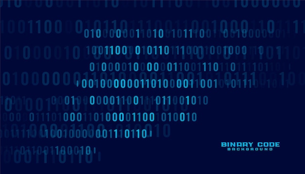 Fondo de transferencia de datos digitales de código binario de tecnología