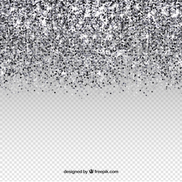 Vector gratuito fondo transparente de brillantina