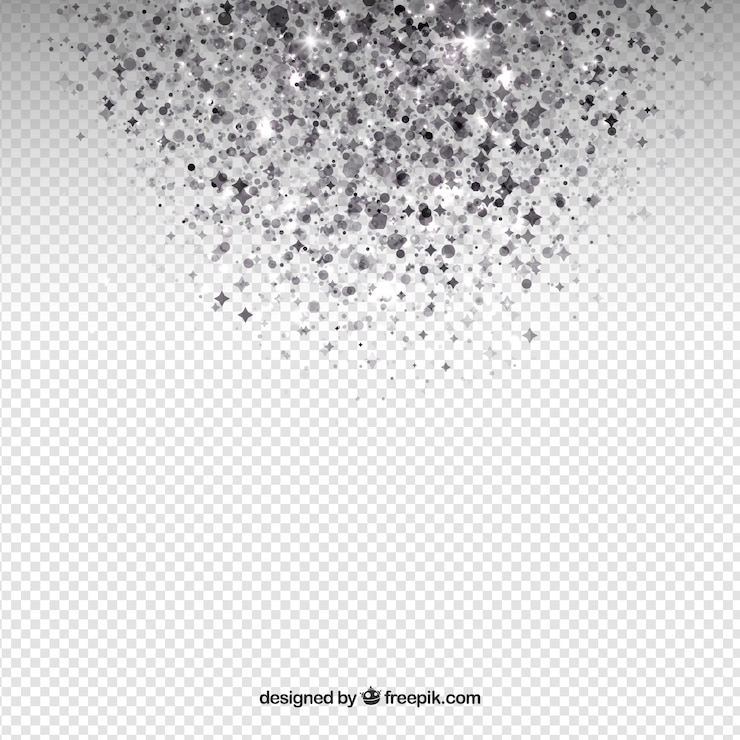 Vector gratuito fondo transparente de brillantina