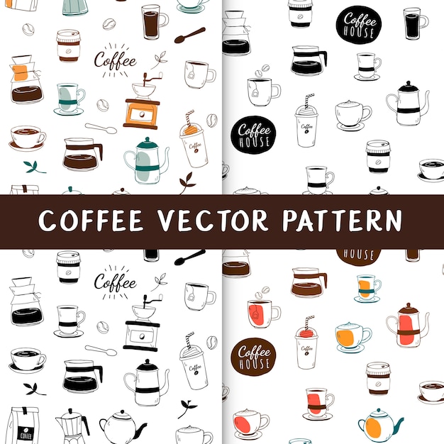 Fondo transparente de café y cafetería