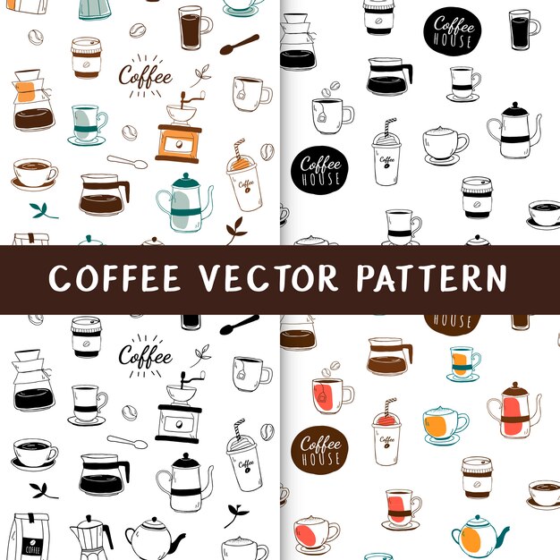 Fondo transparente de café y cafetería