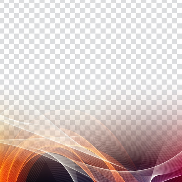 Fondo transparente elegante onda colorido abstracto