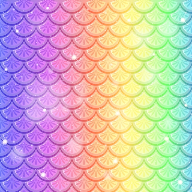 Fondo transparente de escala de peces arco iris