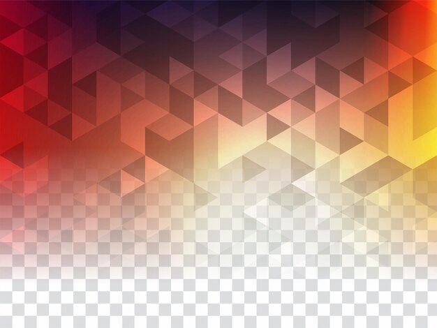 Fondo transparente geométrico colorido moderno