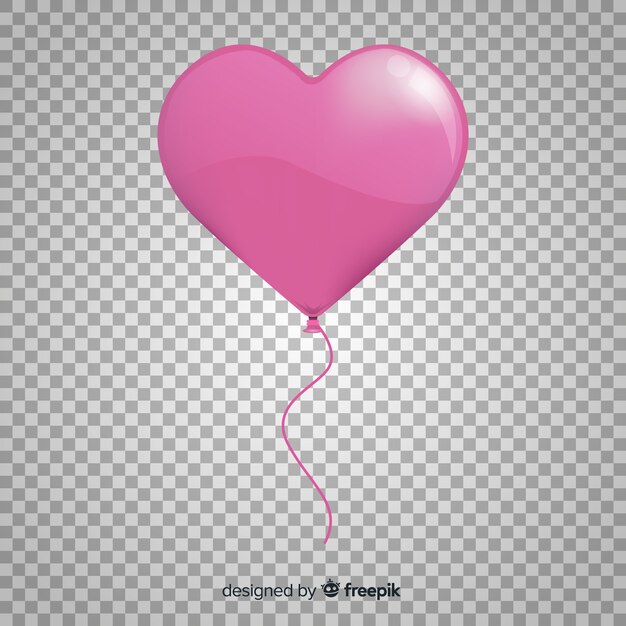 Fondo transparente globo corazón