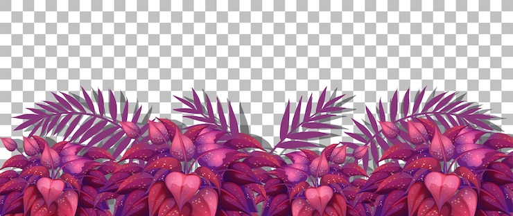 Vector gratuito fondo transparente de marco de hojas de naturaleza roja