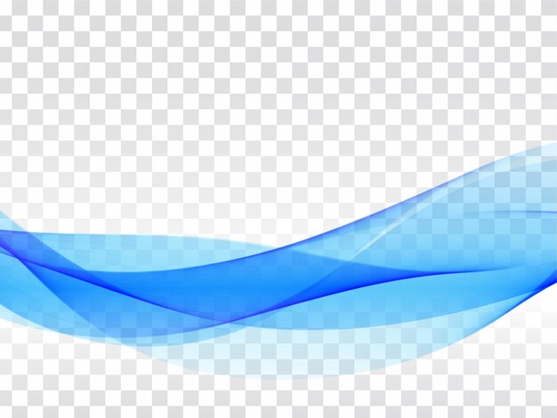 Fondo transparente de onda azul