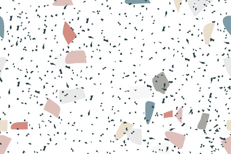 Vector gratuito fondo transparente de terrazo en patrón de colores moteado