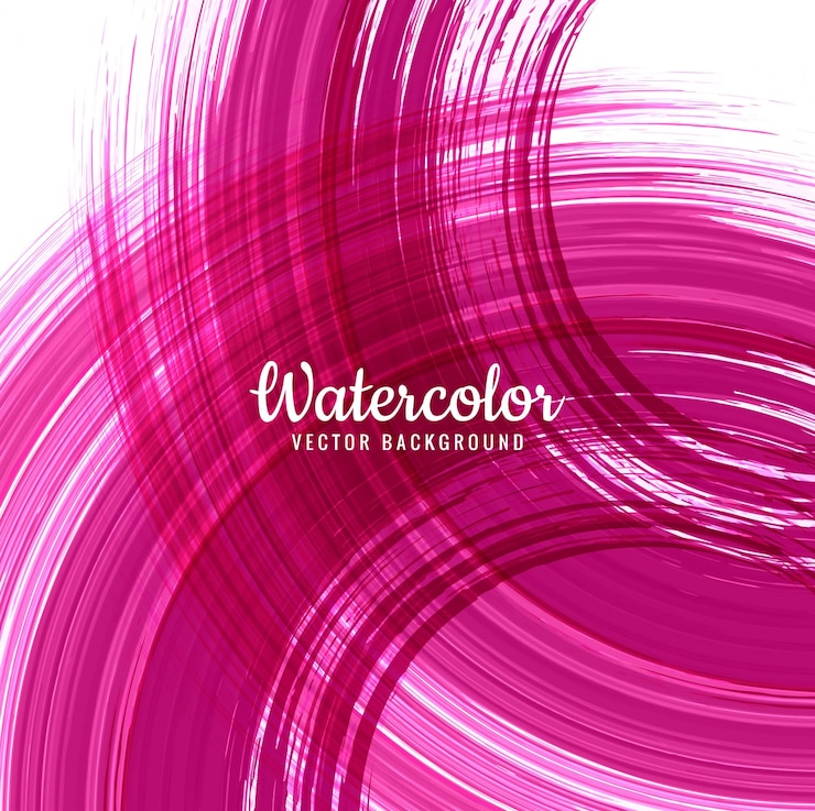 Vector gratuito fondo de trazo de acuarela abstracta rosa