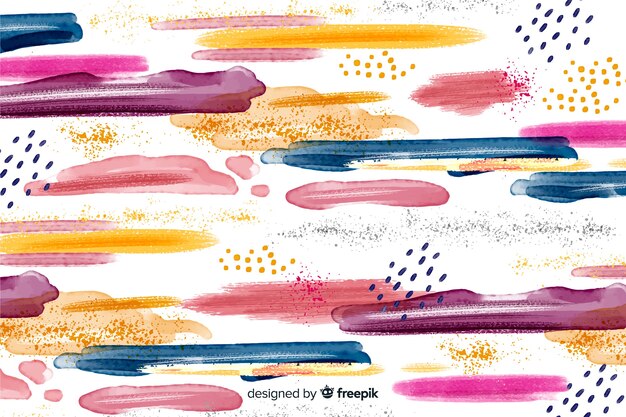 Fondo de trazos de pincel colorido abstracto