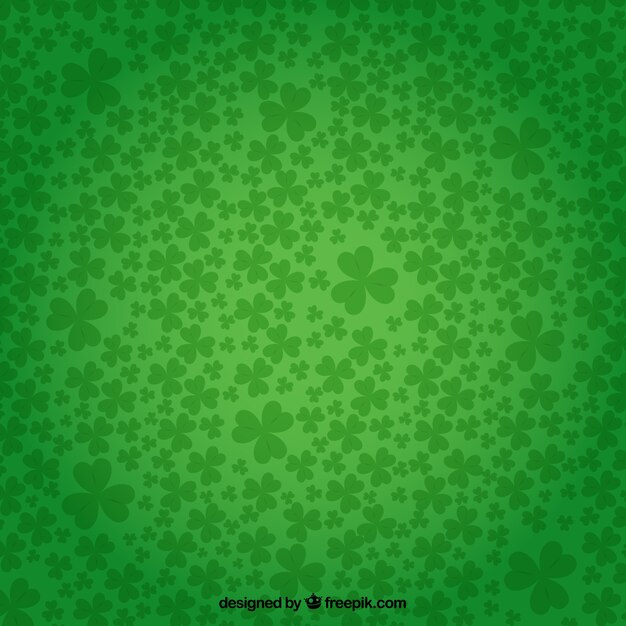 Fondo de tréboles en color verde