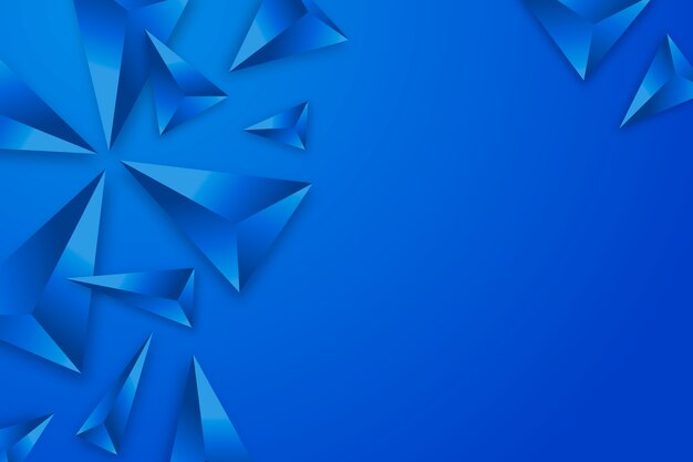 Fondo triangular en 3D con colores vívidos