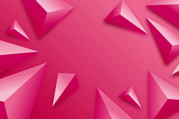Fondo triangular con colores vivos.