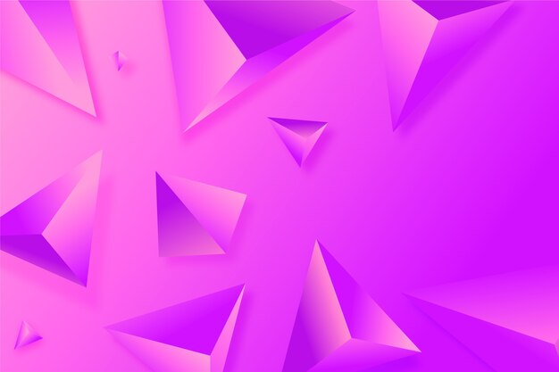 Fondo de triángulo 3D en colores vivos