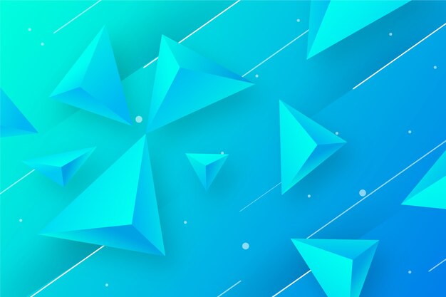 Fondo del triángulo 3d