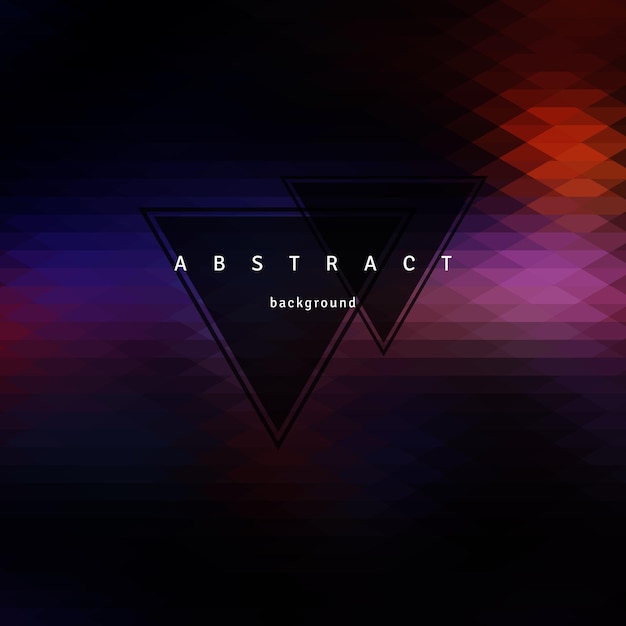 Fondo de triángulo abstracto, elementos de diseño de mosaico. Vector il