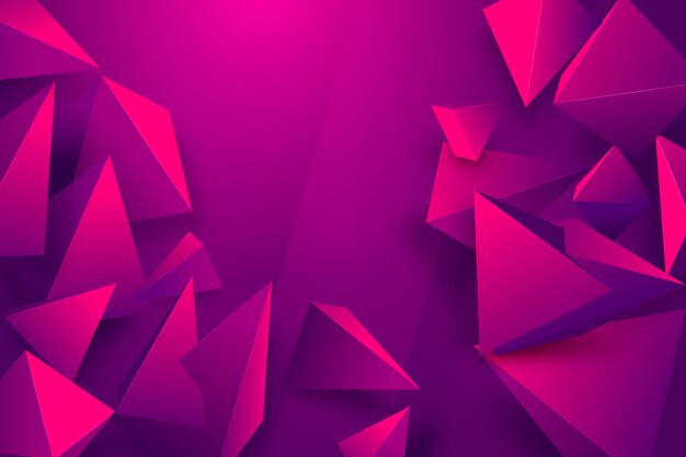 Fondo de triángulo degradado con colores vivos