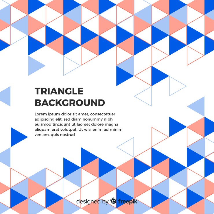 Vector gratuito fondo del triángulo