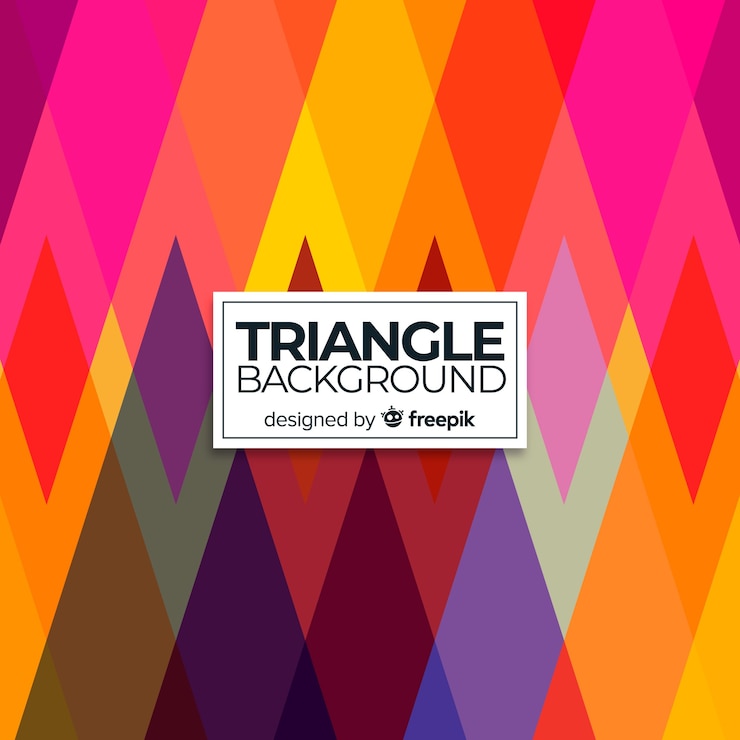 Vector gratuito fondo del triángulo