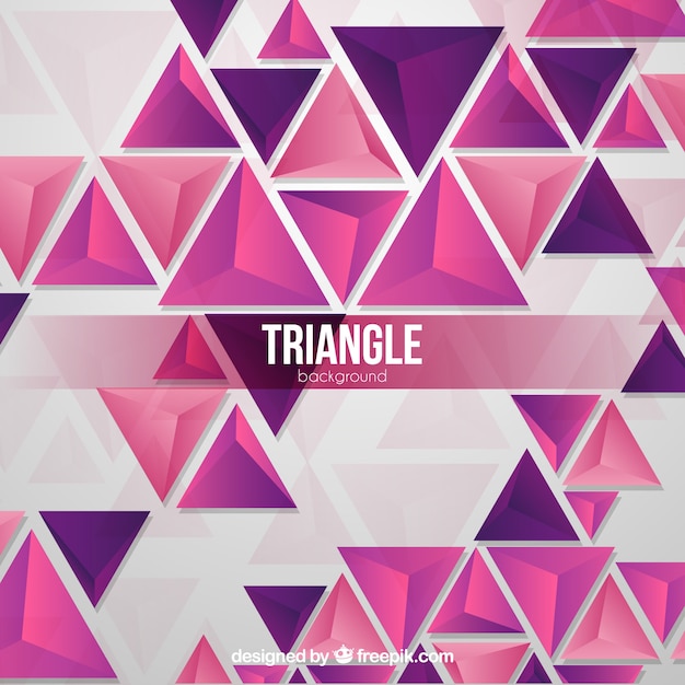 Fondo con triángulos 3d