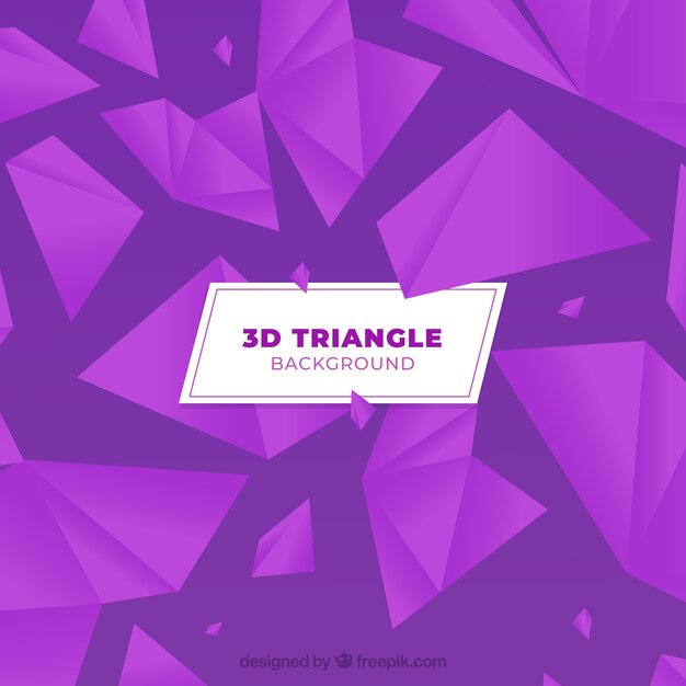 Fondo con triángulos 3d