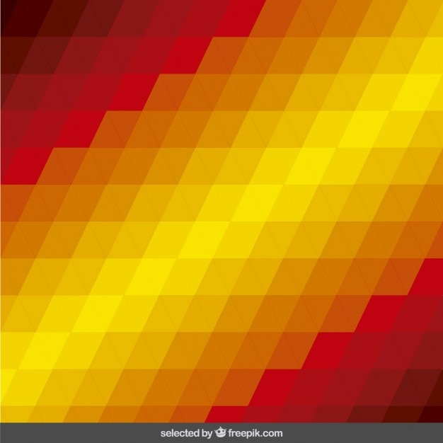 Vector gratuito fondo con triángulos en colores cálidos