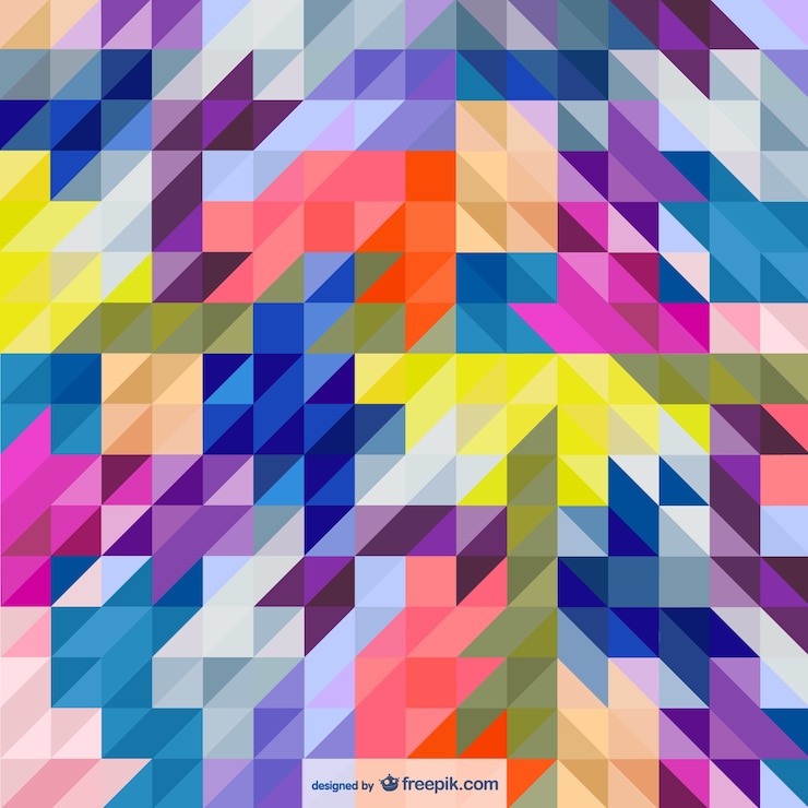 Vector gratuito fondo con triángulos estilo abstracto
