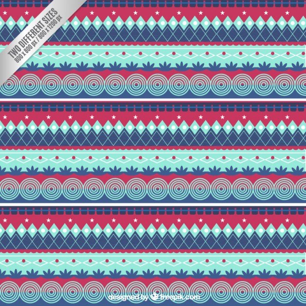 Fondo tribal colorido