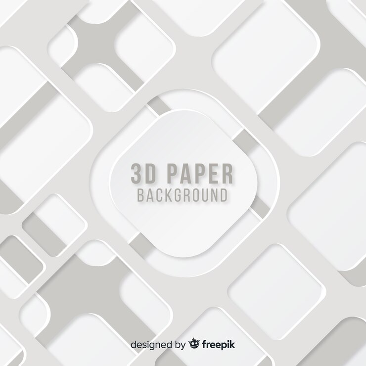 Vector gratuito fondo tridimensional de papel