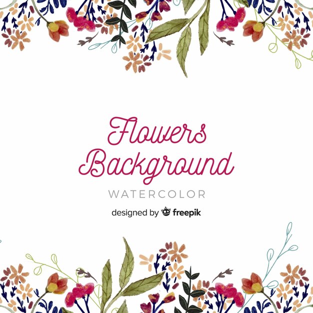 Fondo tropical en acuarela con estilo elegante