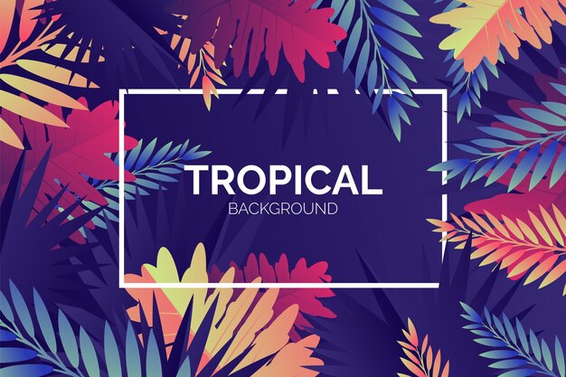 Fondo tropical degradado