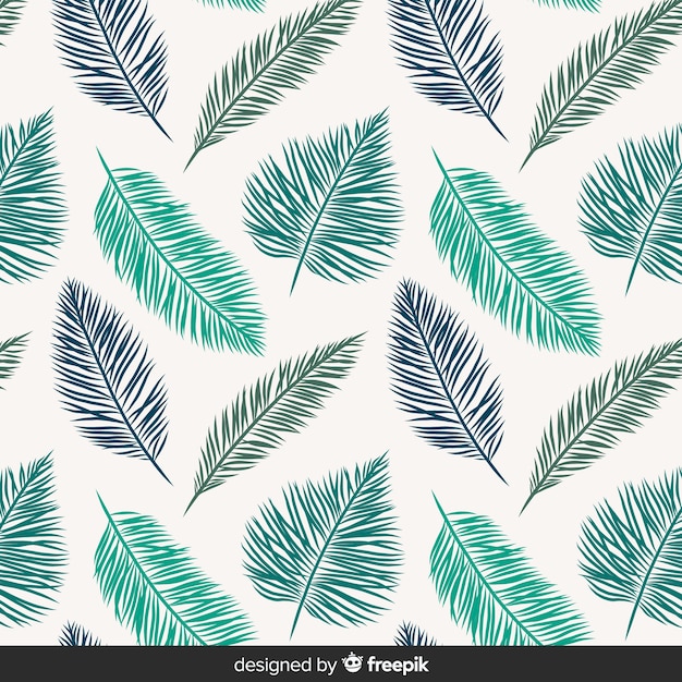 Fondo tropical dibujado a mano