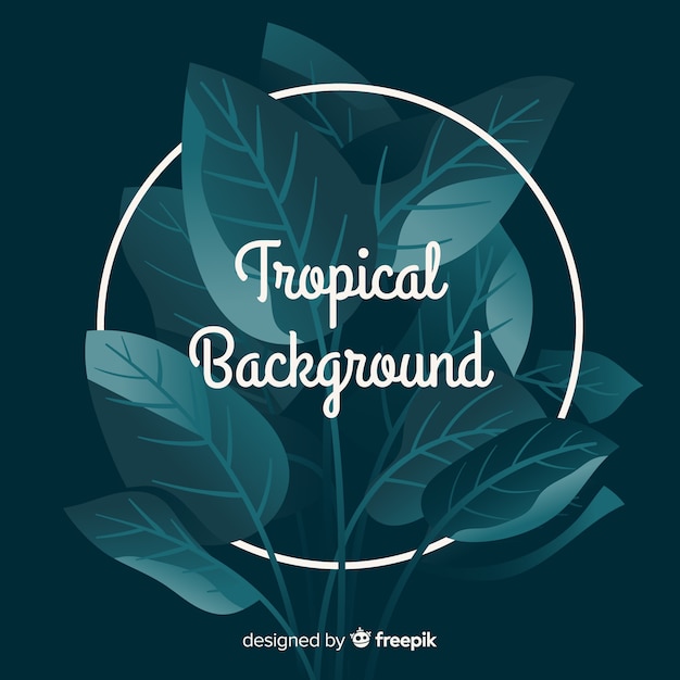 Vector gratuito fondo tropical dibujado a mano