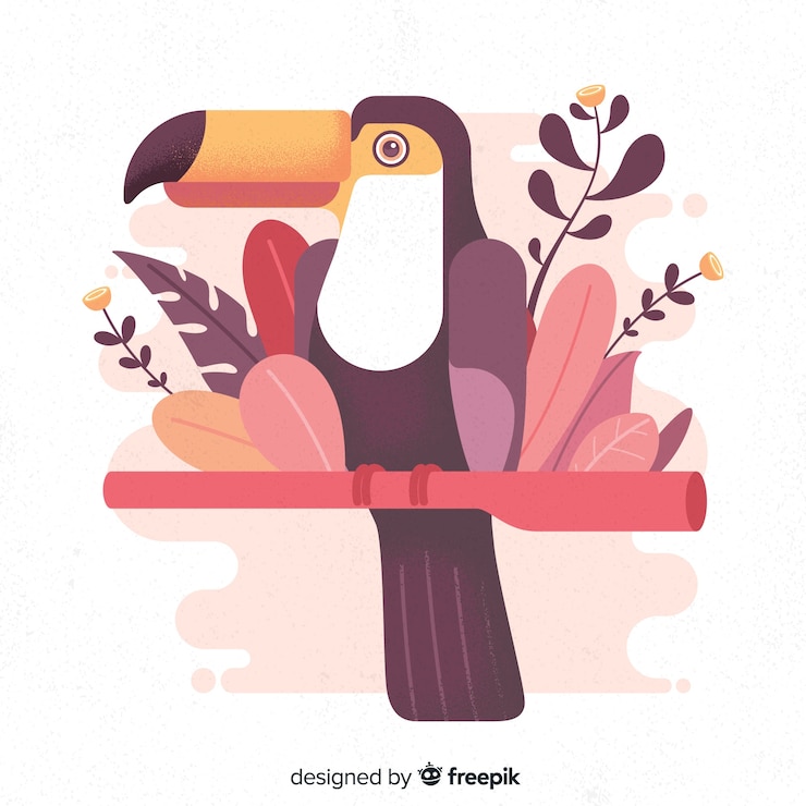 Vector gratuito fondo tropical dibujado a mano