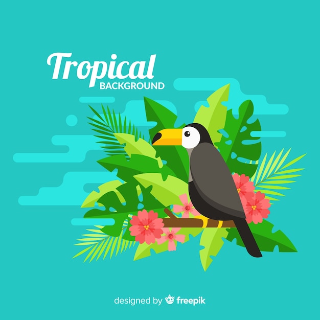 Vector gratuito fondo tropical