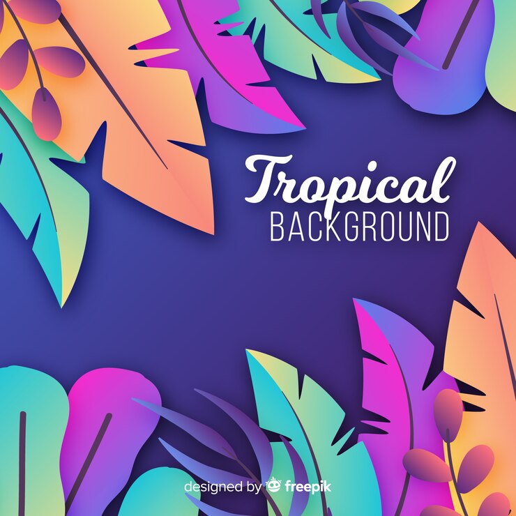 Vector gratuito fondo tropical