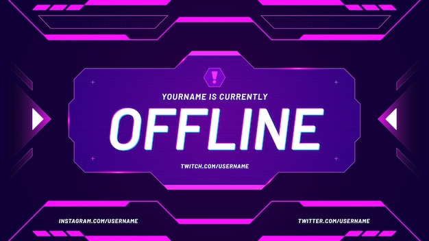 Fondo de Twitch actualmente fuera de línea