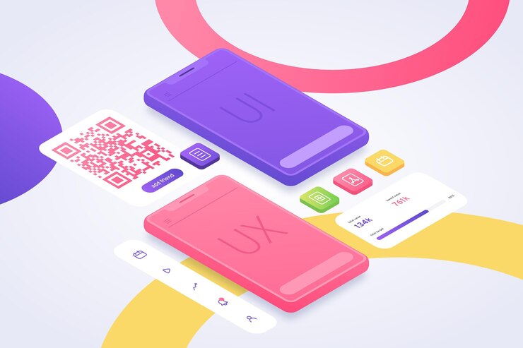 Vector gratuito fondo de ui / ux de color degradado