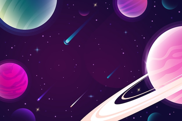 Vector gratuito fondo de universo degradado