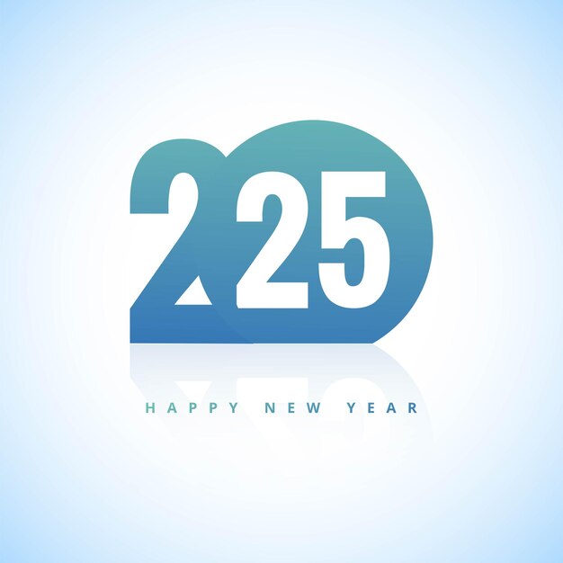 Fondo de vacaciones creativo para la tarjeta de año nuevo de 2025