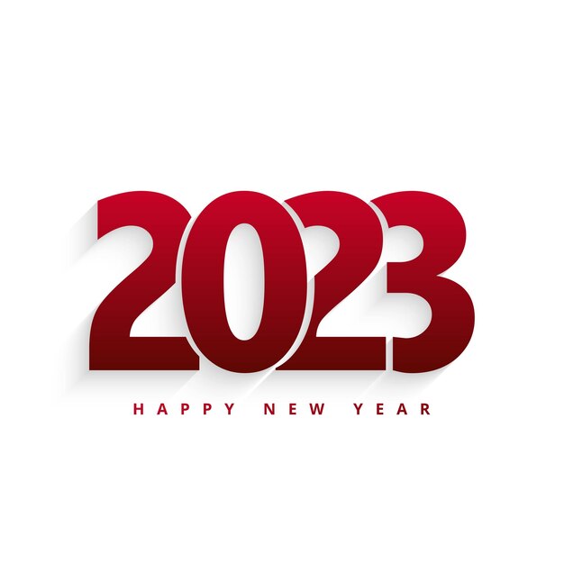 Fondo de vacaciones de tarjeta de felicitación de feliz año nuevo 2023