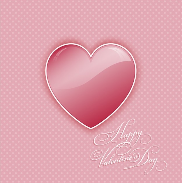 Vector gratuito fondo de valentín de corazón rosa